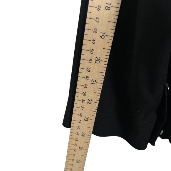 Irene Van RYB Blazer Womens 40 US 8 Black Satin Collar Wool Blend Three Button - Picture 10 of 11